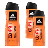 ADIDAS 3v1 sprchový gél For Men's Team Force 400 ml x 3 kusy