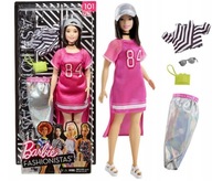 Bábika MATTEL Barbie FASHIONISTAS FRY81 Športovo šik, viacfarebná nová