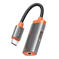 Adaptér USB-C na Mini Jack 3,5 mm + USB-C Mcdodo CA