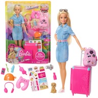 BARBIE NA CESTOVNEJ BÁBIKE SO PSÍKOM + SÚPRAVA DOPLNKOV