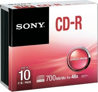 SONY CD-R 700MB 48x 10 kusov v krabiciach