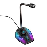 RGB HERNÝ MIKROFÓN PRE LED PRENOSNÝ POČÍTAČ