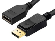 MicroConnect QHD Displayport predlžovací kábel 1m