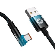 Kábel Baseus USB na USB-C Uhlový 90° koleno 2m 100W