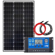 SOLAR BATÉRIA 75W + REGULÁTOR 10A 2xUSB