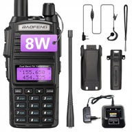 Baofeng UV-82 8W HARDWAVE RÁDIO TELEFÓN WALKIE TALKIE VHF UHF SKENER CE