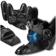 Dokovacia stanica PS4, nabíjačka na 2 ovládače + 8 ochranných gumičiek, USB kábel