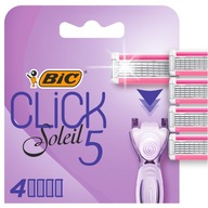 BIC CLICK 5 SADA SOLEIL CLIVER NÁPLŇOVKY NÁHRADNÉ ČEPELE x4