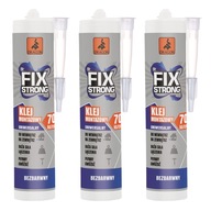 Sada 3x FIX silné lepidlo CLEAR 280ml DRAGON