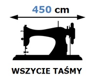 Služba našitia pásky do závesu šírky 450 cm