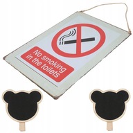 1ks Small Label Board No Smoking Sign