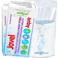 JAVEL AQUA TABLETY NA ČISTENIE VODY x40 + PURIFIKÁCIA VRECKA