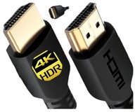 ZLATÝ HDMI-HDMI KÁBEL 3M 2.0 3D 4K DVBT PEVNÝ HDMI kábel pre TV STRONG