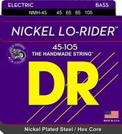 DR Lo-Rider Nickel (45-105) Struny pre basgitaru + PICK