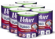 VELVET TURBO KUCHYŇSKÁ PAPIEROVÁ UTERÁK 6 VALCOV