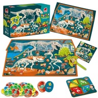 Náučné puzzle s hrou Detektív - Dino múzeum