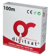 RG6 kábel 1,02 CU GEL TDC105 oplet x128 100m