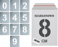 Opätovne použiteľné šablóny na maľovanie Numbers 8cm set