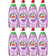 FAIRY Levanduľa Rozmarín Prírodný voňavý prostriedok na umývanie riadu 8 x 650 ml