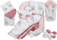 BABY COCOON HNIEDZKO MINKY KUS XXL BABYMAM SET 7 PRVKOV.