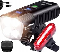 Osvetlenie na bicykel quattro lampa 1600lm USB + ZADNÁ