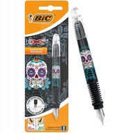 BIC X Pen Decor SKULL plniace pero na modré kazety 1 ks