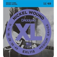 Stránky D'addario EXL115 pre elektrickú gitaru 11-49