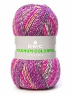 Priadza DMC MAGNUM COLORFUL, farba 010, ružová a fialová