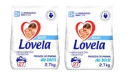 Lovela BABY Prací prášok Biely 2,7 ​​kg x2