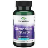 SWANSON STRONTIUM CITRATE 340 mg 60 kapsúl.