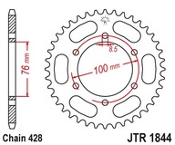 JT ZADNÉ OZNAČENIE 4513 52 YAMAHA YZF 125R '19, MT 125 15-17 (+4) (451352JT)