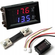 PANELOVÝ VOLTMETER A AMPÉROMER 100V 50A + SHANT