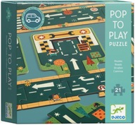 DJECO VEĽKÉ PUZZLE PUZZLE STREET CESTA CONSTRUCTION 21e