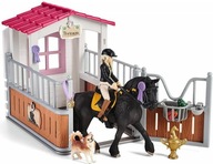 SCHLEICH 42437 BOX KONÍ VRÁKA JOCKEY TORI