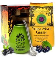 Originálny Yerba Mate Green DARČEKOVÝ set OVOCIE Matero Bombilla