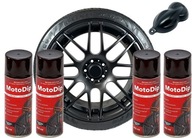 MotoDip Matt Black tekutá fóliová guma v spreji snímateľný lak 4x 450ml/250g