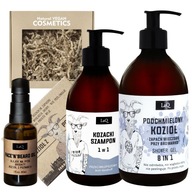 Sada pre mužov prírodná kozmetika Gél, šampón, olej, mydlo KOZIOŁ LaQ