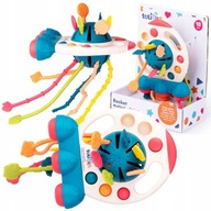 SENSORY TOY ROCKET TULL LINE MONTESSORI ZÚBKY ZÁBAVNÉ OBJATIE