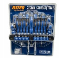 Sada skrutkovačov Niteo Tools HSB0464-21 37 dielov.