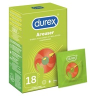 DUREX AROUSER Vlhčené a rebrované kondómy 18 ks.