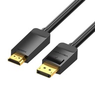 Kábel 4K DisplayPort na HDMI 2m Vention HAGBH (čierny)