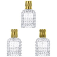 Sklenená fľaša na parfumy Crystal Atomizer Valentines Gold Set 3x50ml