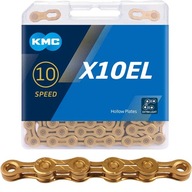 Reťaz na bicykel KMC X10EL 10 rýchlostná 114 og Ti-N GOLD