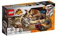 Lego JURASSIC WORLD Atrociraptor prenasleduje