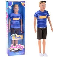 Anlily Doll štýlový chlapček Módne pruhované šortky ZA4304