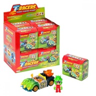 T-RACERS GLOW RACE SERIE 4 AUTO S OBRÁZKOU 8 ks KRABICE