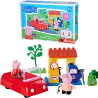 PEPPA PIG BLOCKS SET RODINNÉ AUTO 28 EL