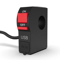 Usb zásuvka na motorku s vypínačom 12V 5V