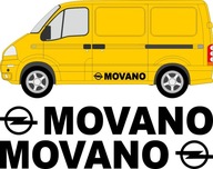 Nálepky OPEL MOVANO na dvere a boky