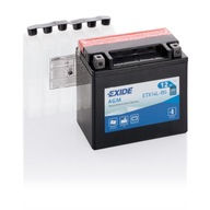 EXIDE ETX14L-BS BATÉRIA 12AH 200A 12V P+